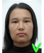 Kazakhstan visa photograph example